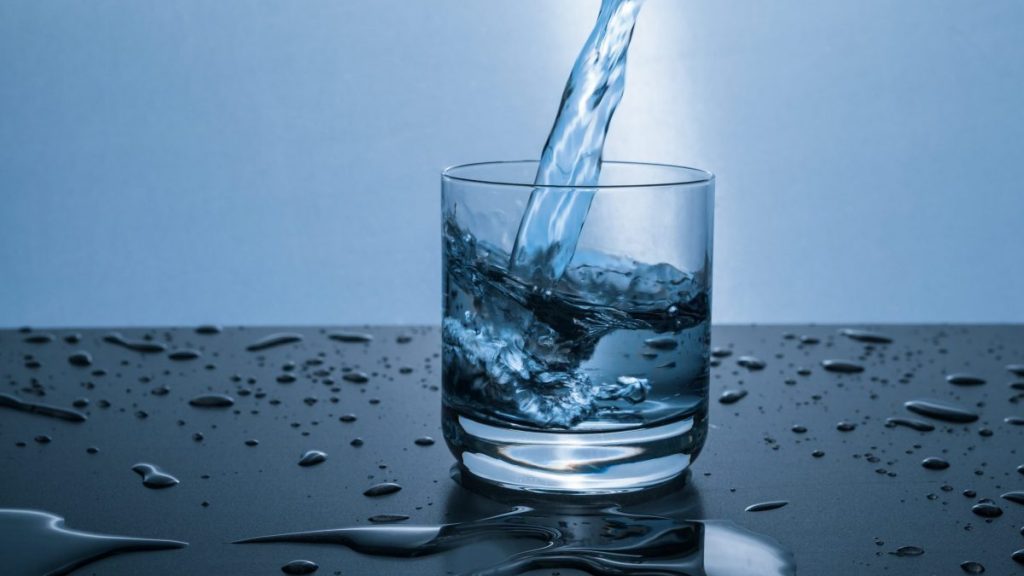 glas met water