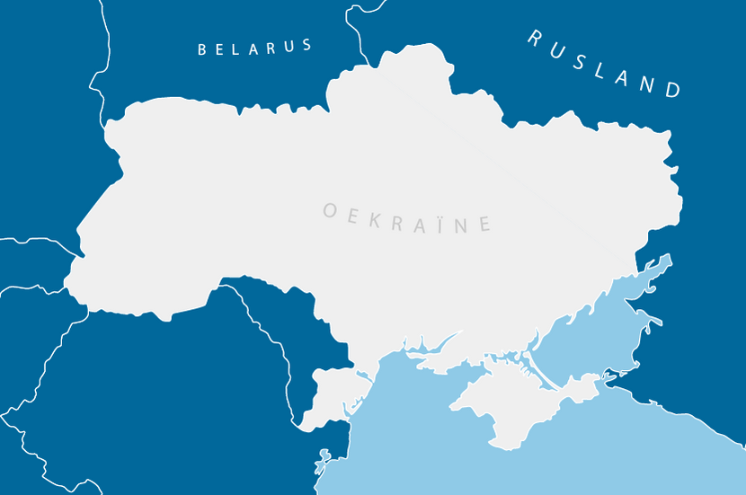 Overzichtskaart Oekraïne