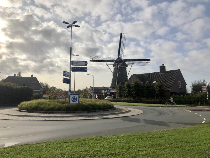 Rotonde Oudeweg - Molen Blonkweg in Nootdorp