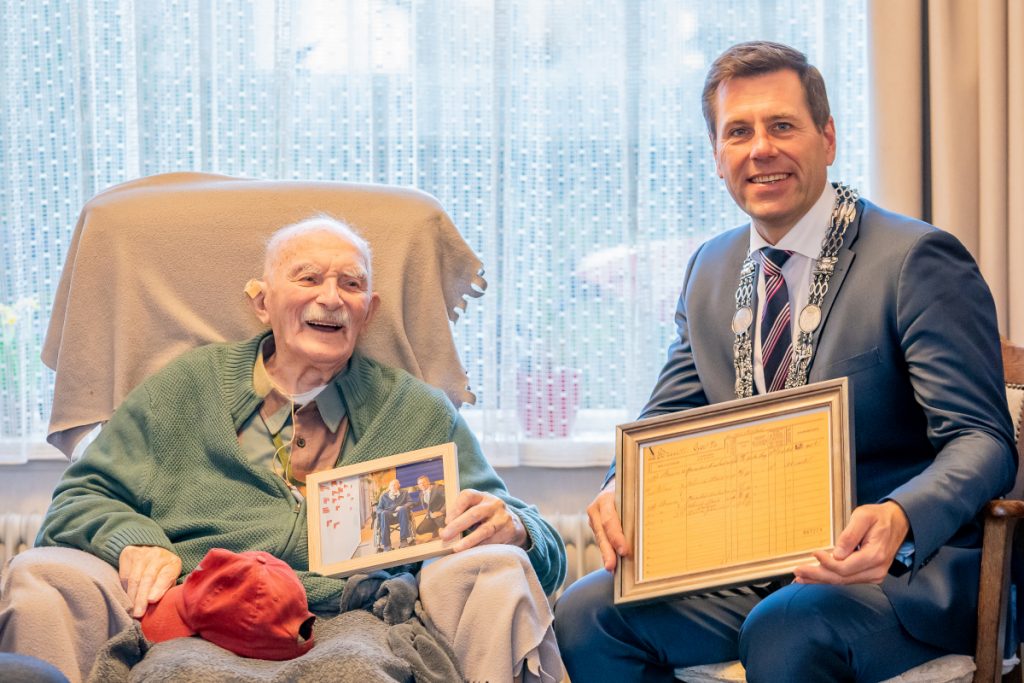 meneer de Bruin 102 jaar