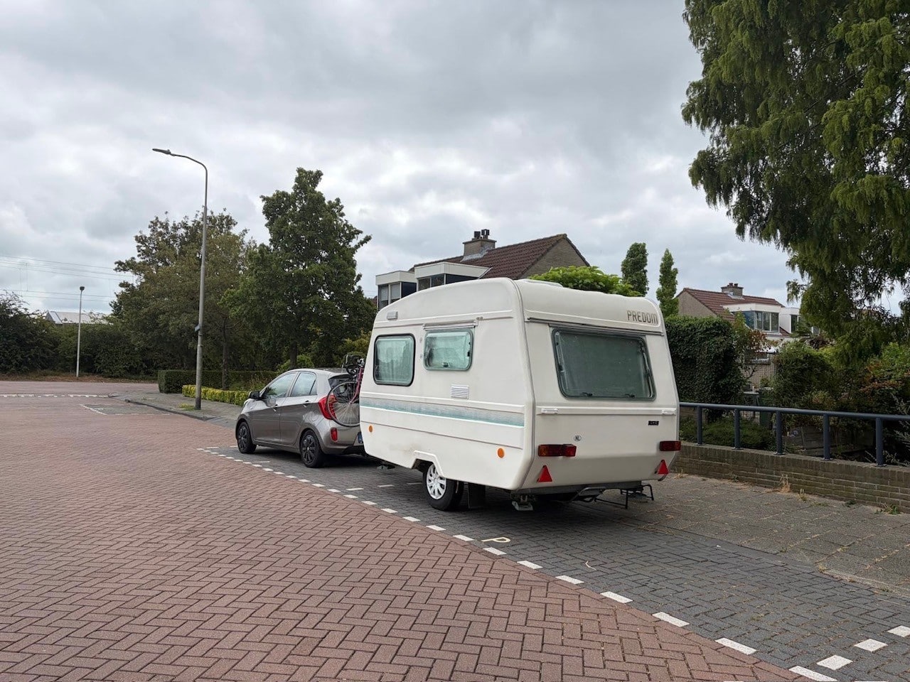 Caravan op de openbare weg